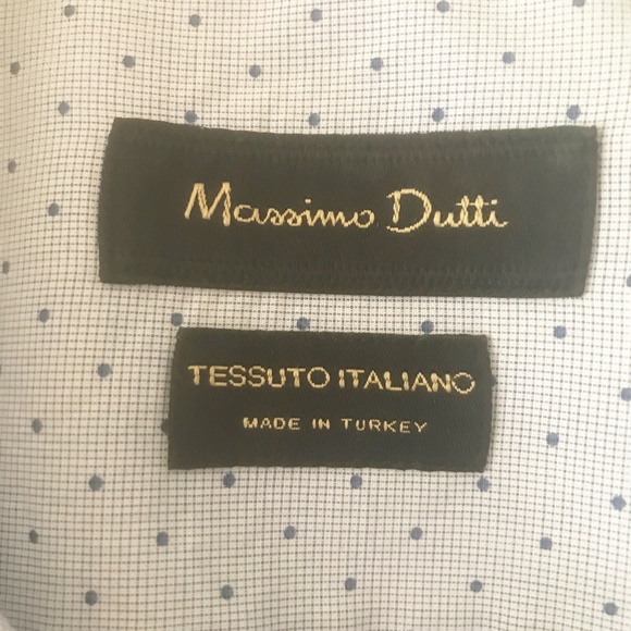 MASSIMO DUTTI MEN'S DRESS SHIRT SIZE 17 - Picture 3 of 8